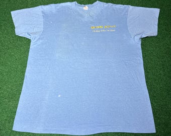 Vintage Bon Jovi tour T-shirt uit de jaren 90, I’ll Sleep When I’m Dead, Erie PA 1992 (XL)