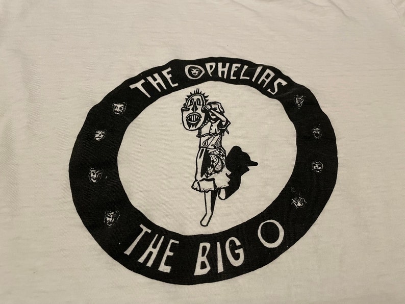 1989 The Ophelias The Big O vintage t-shirt extremely rare San Francisco band original 80s tour psychedelic rock zombies hippie cool image 2