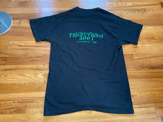 super rare 2001 Frightvision vintage t-shirt clev… - image 4
