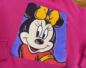 90s Minnie Mouse Vintage Pink Crewneck Sweatshirt Sweater 90s Minnie Mouse Vintage Pink Crewneck Sweatshirt Sweater