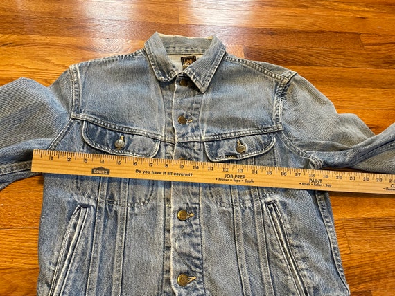 70s/80s distressed Lee denim jean jacket made in … - image 8