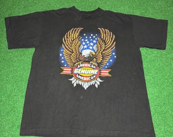 90s Harley Davidson Genuine American vintage biker T-shirt rare Cayman Islands