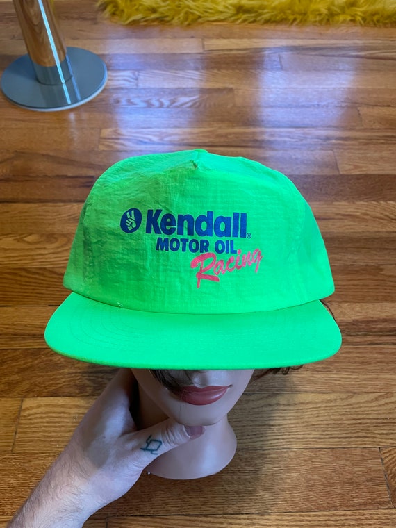 90s Kendall Motor Oil Racing vintage snapback hat 