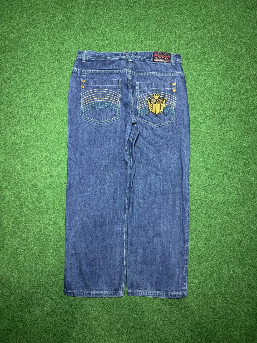 激レア 極太 RED APE バギー デニム bboy ROCAWEAR y2k Y2K Red Ape Baggy Jeans, Size 38x32 - Etsy
