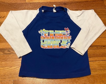 Koszulka baseballowa Vintage Powerpuff Girls z lat 90. – młodzieżowa, rozmiar XS
