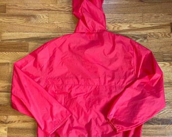 Giacca antivento con cappuccio Champion anni '70/'80, poncho