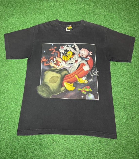 Vintage 90s Space Jam T-shirt, Movie Promo, Michael Jordan Looney