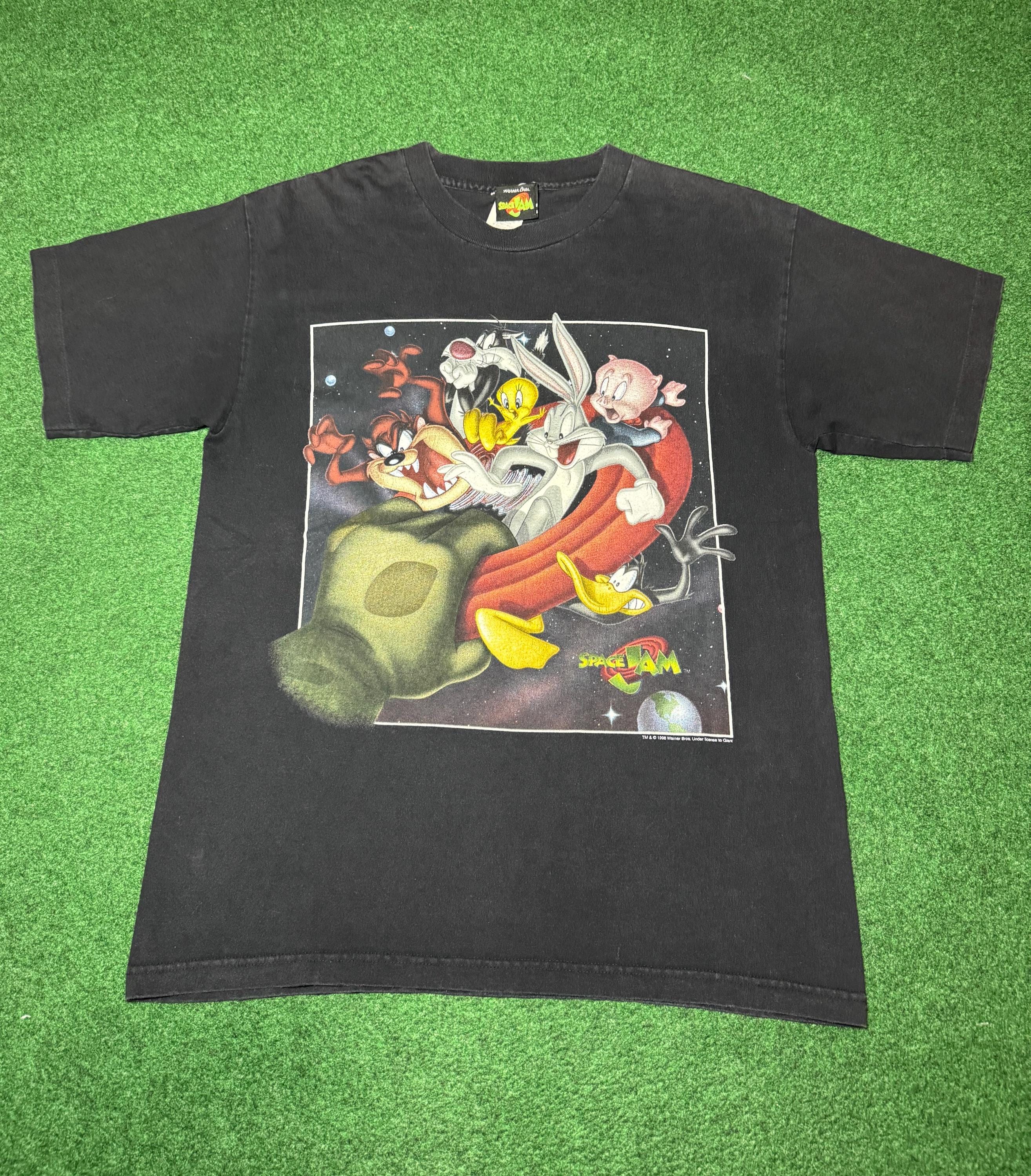 Vintage 90s Space Jam T-shirt, Movie Promo, Michael Jordan Looney