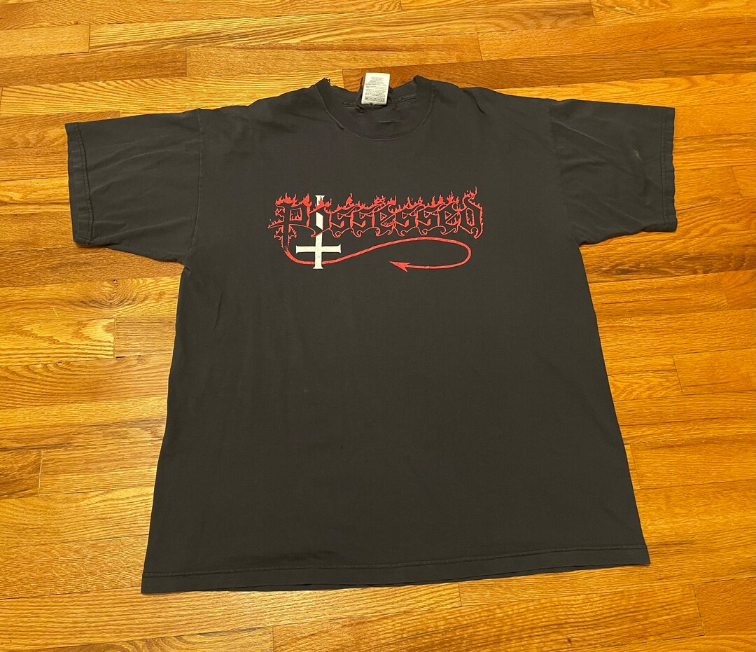 90s Possessed Band T-shirt, Seven Churches, XL Distressed - Etsy