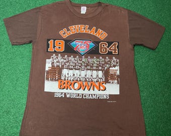 1994 90s Cleveland Browns Dawg Pound T-shirt 1964 world champions L/XL football