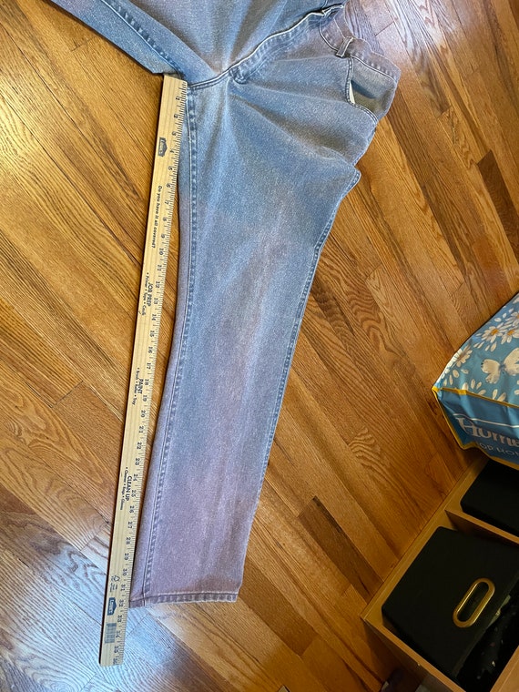 incredible 80s/90s iridescent vintage jeans denim… - image 7