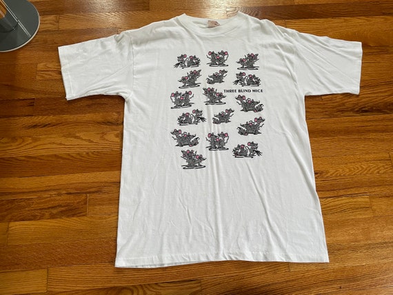 その他ブランド / 90s/THREE BLIND MICE/四十八手/Tシャツ/L/コットン/WHT Insane 80s/90s Three Blind Mice Having Sex T-shirt Rare Weird Cool