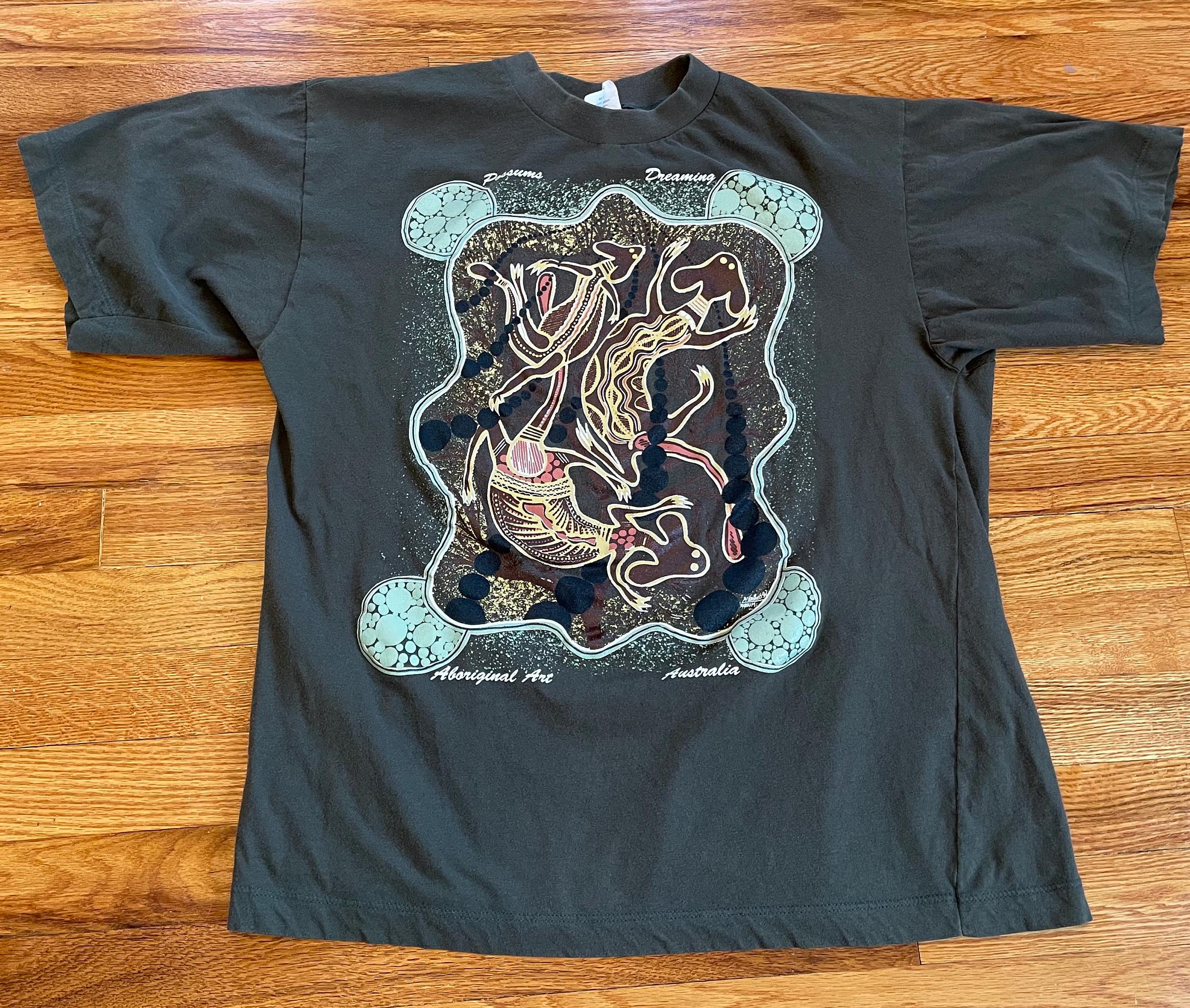 Vintage 90s Possums Dreaming Aboriginal Art T-shirt - Etsy