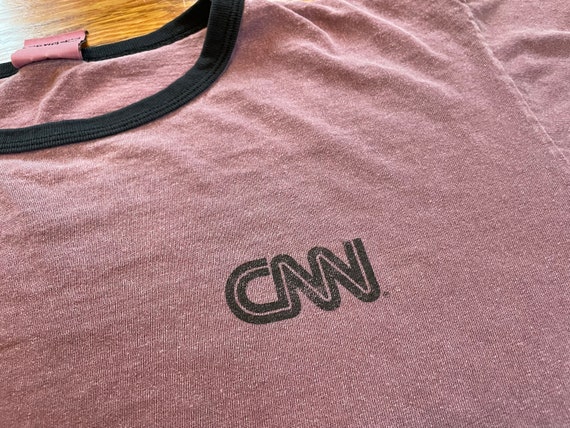90s CNN vintage t-shirt distressed worn to perfection… - Gem