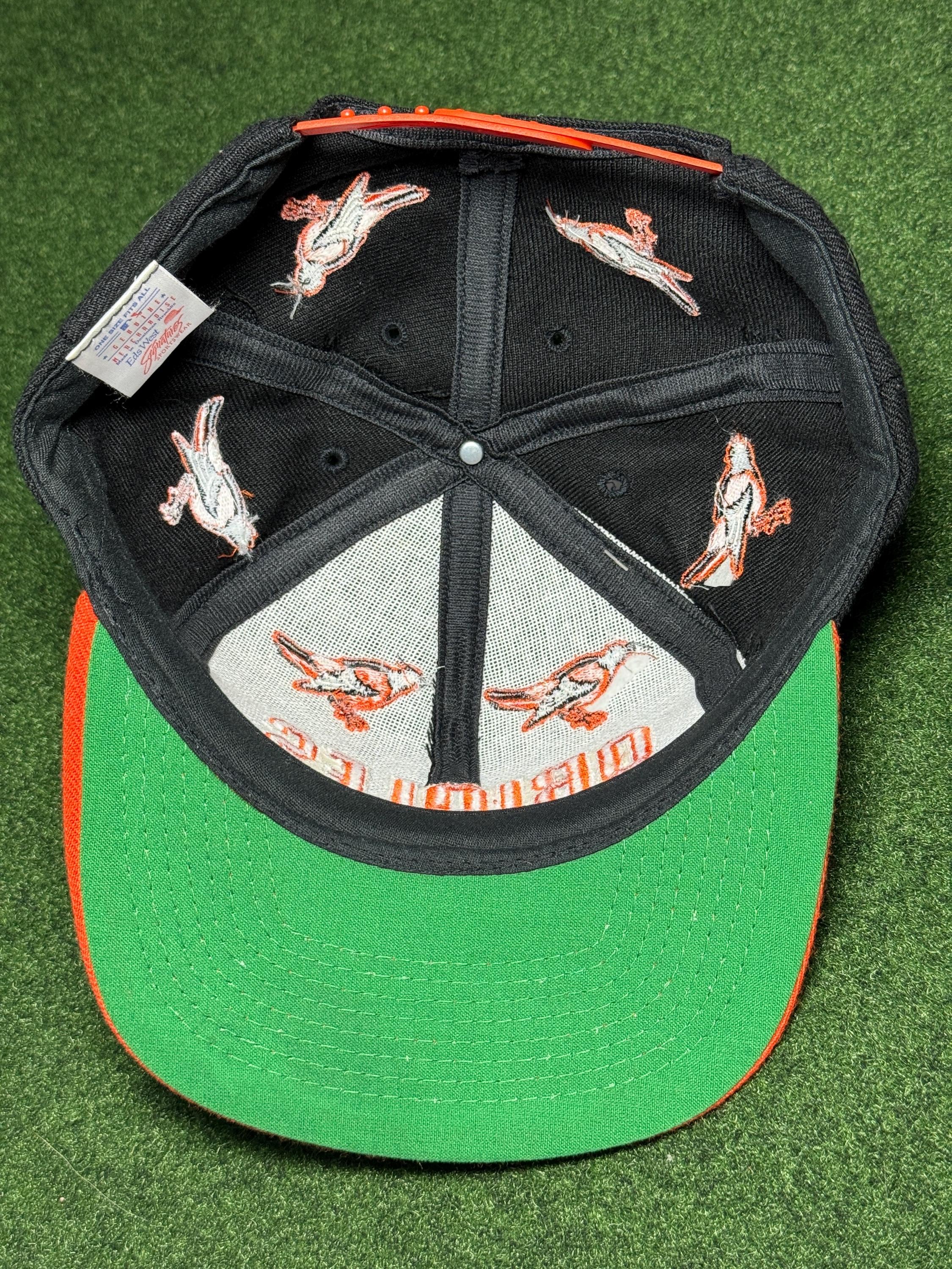 90s Baltimore Orioles Snapback Hat Baseball Cap New With Tags 