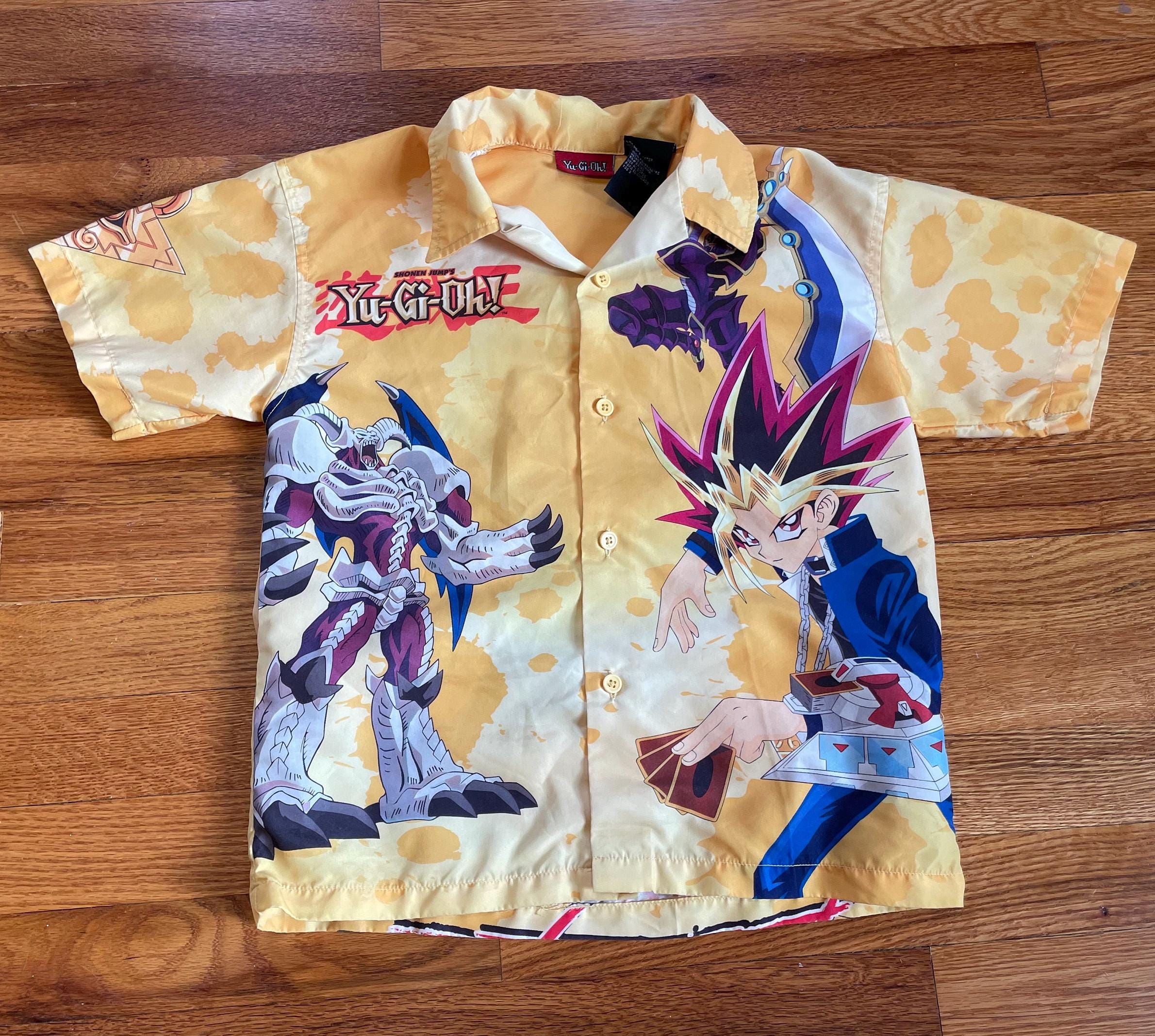 90s Yu-gi-oh! Vintage All Over Print Button up Collared Shirt Kids Youth  Small 1996 Anime Pokémon - Etsy UK