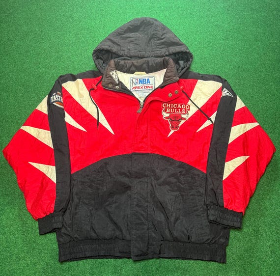 CRAZY 90s Chicago Bulls Vintage Starter Style Coat Winter CRAZY 90s Chicago Bulls Vintage Starter Style Coat Winter