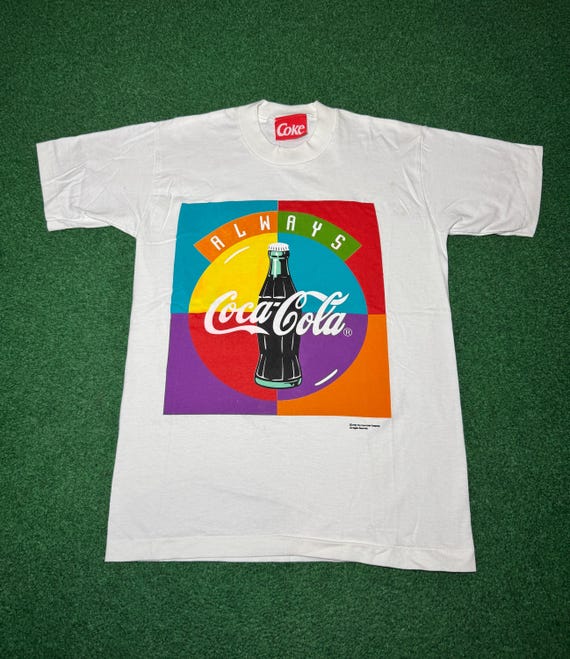 Vintage 90s Coca Cola Pop Art T-shirt, Soda Coke, Size Medium - Etsy