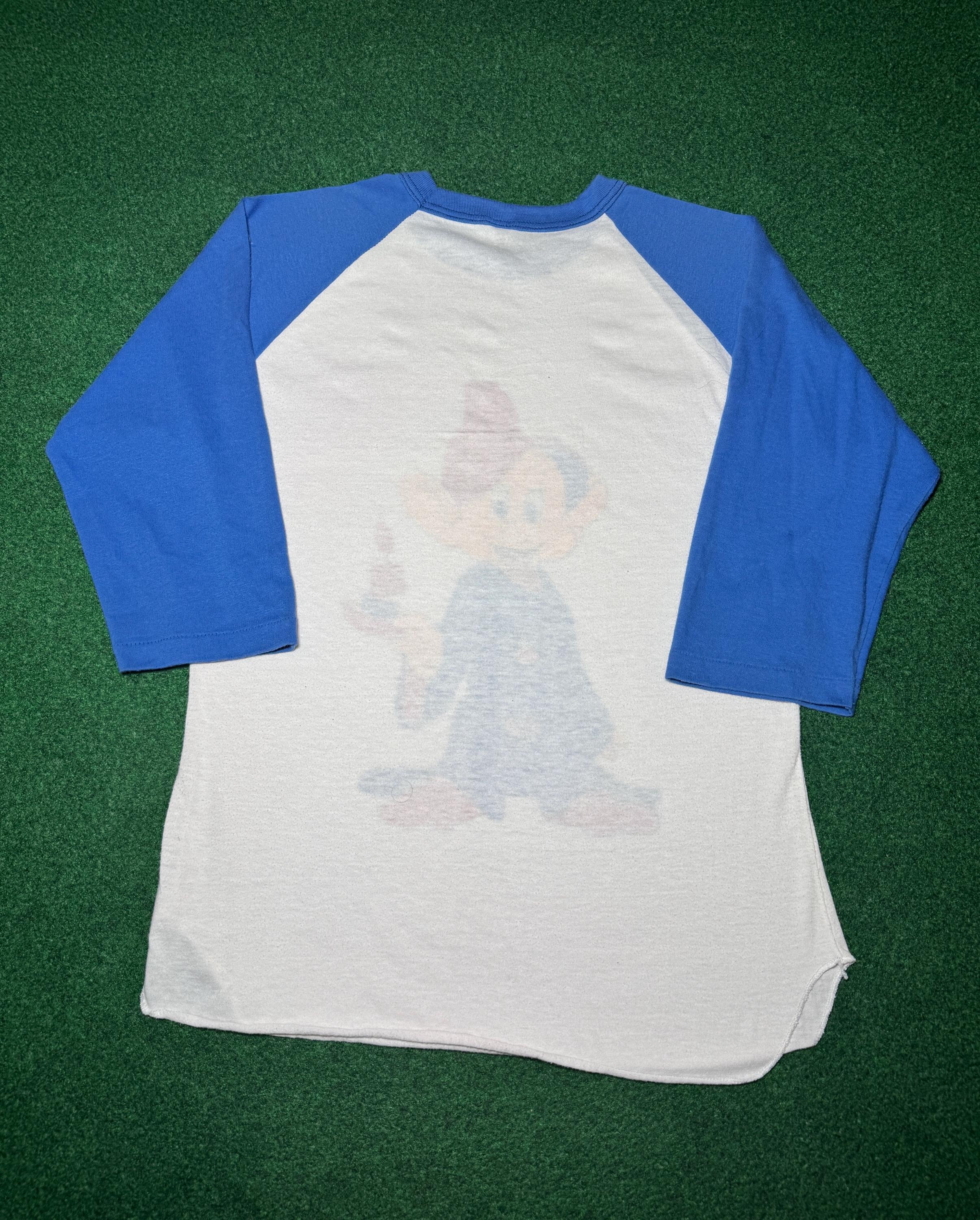 70s Snow White and the Seven Dwarfs Dopey Vintage Raglan T-shirt 
