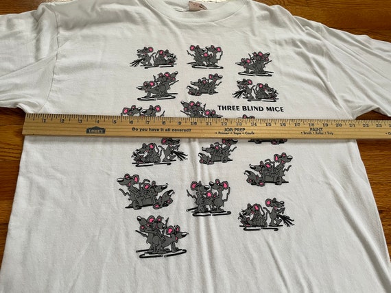 Insane 80s/90s Three Blind Mice Having Sex T-shirt Rare Weird Cool