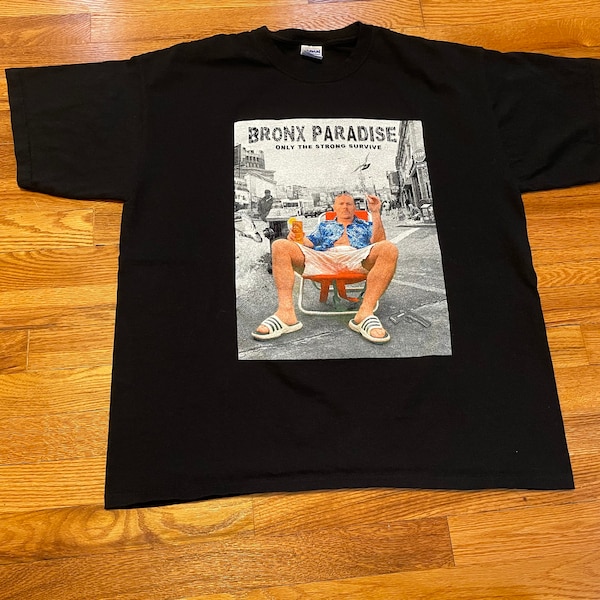 00s Bronx Paradise Only the Strong Survive vintage t-shirt rare movie promo horror obscure independent cinema wild eye releasing Troma htf