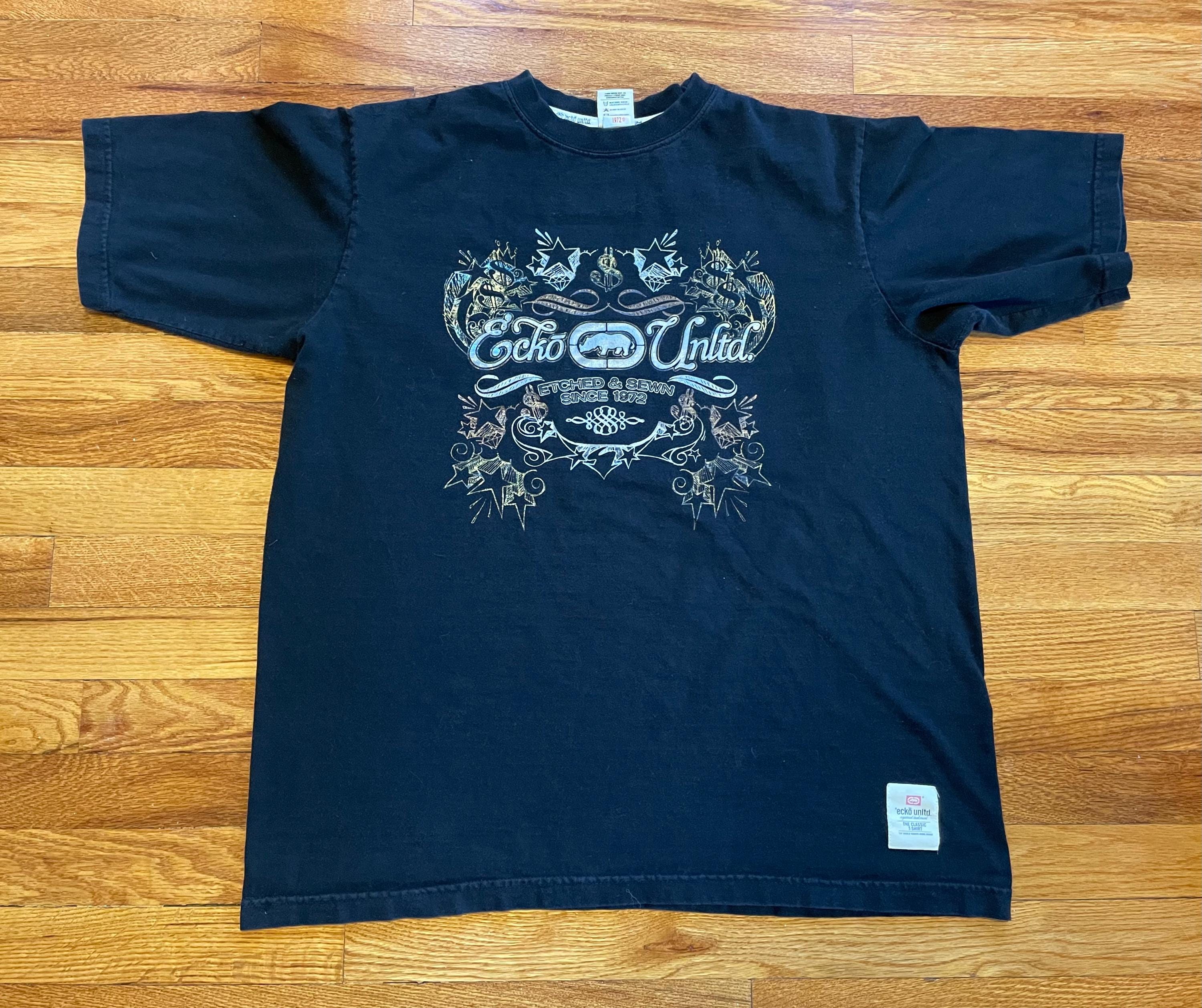 Y2K Ecko Unltd. Vintage t-shirt rare hip hop streetwear ghetto rap tee large South Pole
