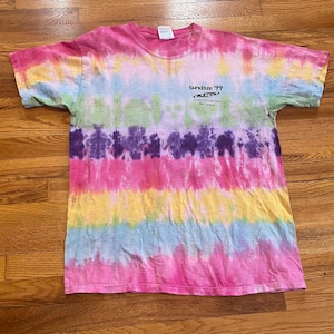 amazing 1999 tie dyed Sundaze festival concert t-shirt rare Shaggy it wasn’t me moe band tee lollapalooza phish Grateful Dead agent porridge