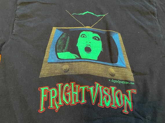 super rare 2001 Frightvision vintage t-shirt clev… - image 2