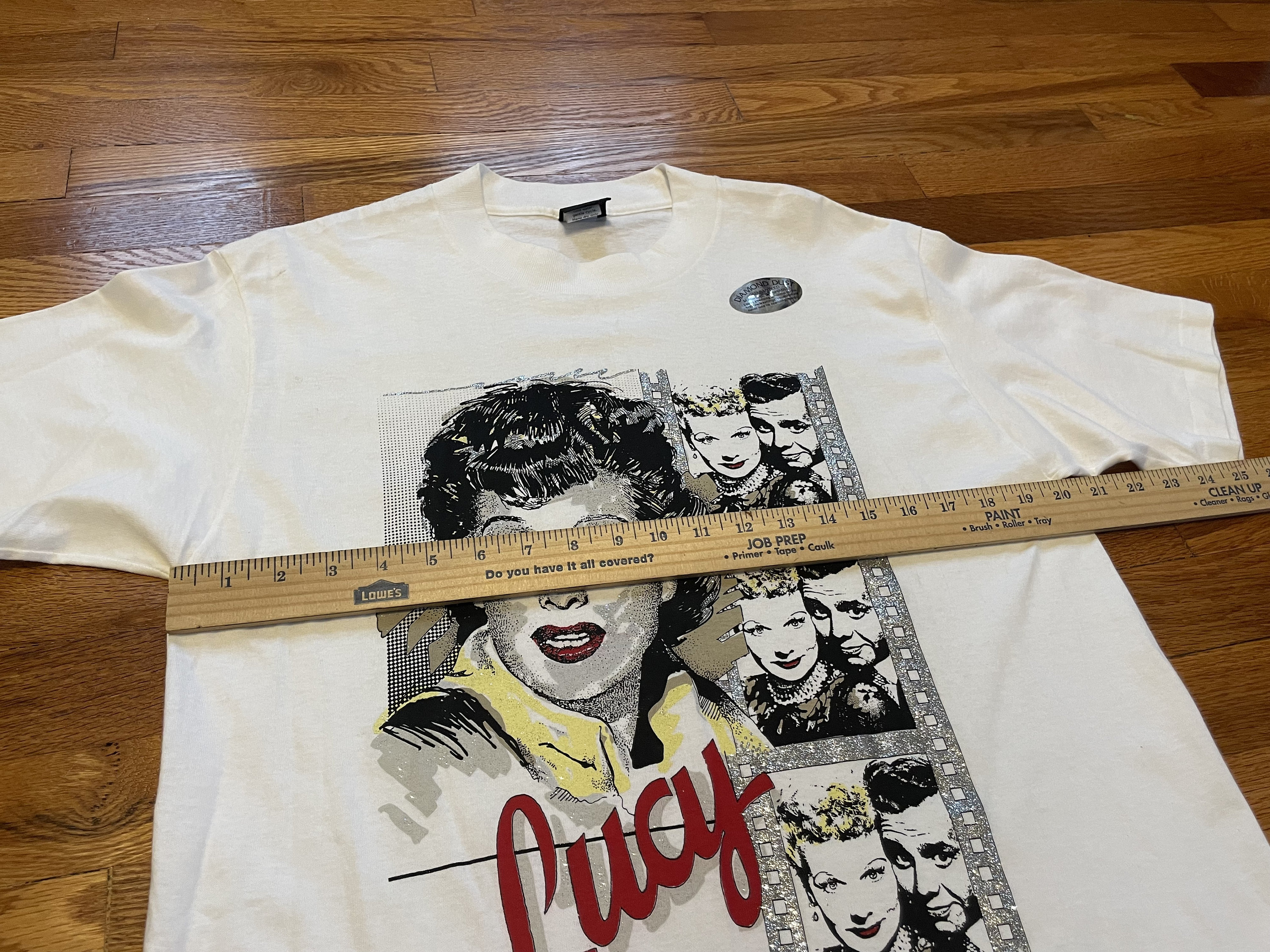 1991 90s I Love Lucy Vintage T-shirt Rare Diamond Dust 1991 90s I Love Lucy Vintage T-shirt Rare Diamond Dust