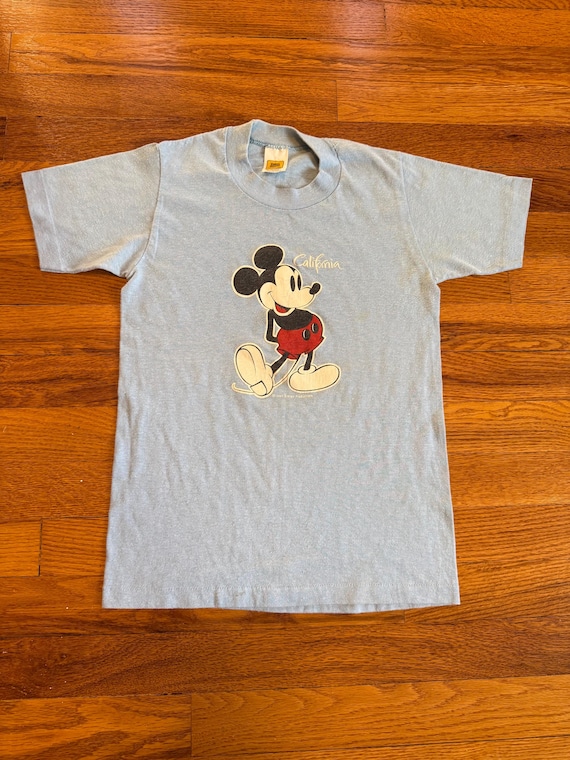 80s シングル Disney ミッキーマウス California Tシャツ Vintage 70s 80s Mickey Mouse Disney California T-shirt, Classic