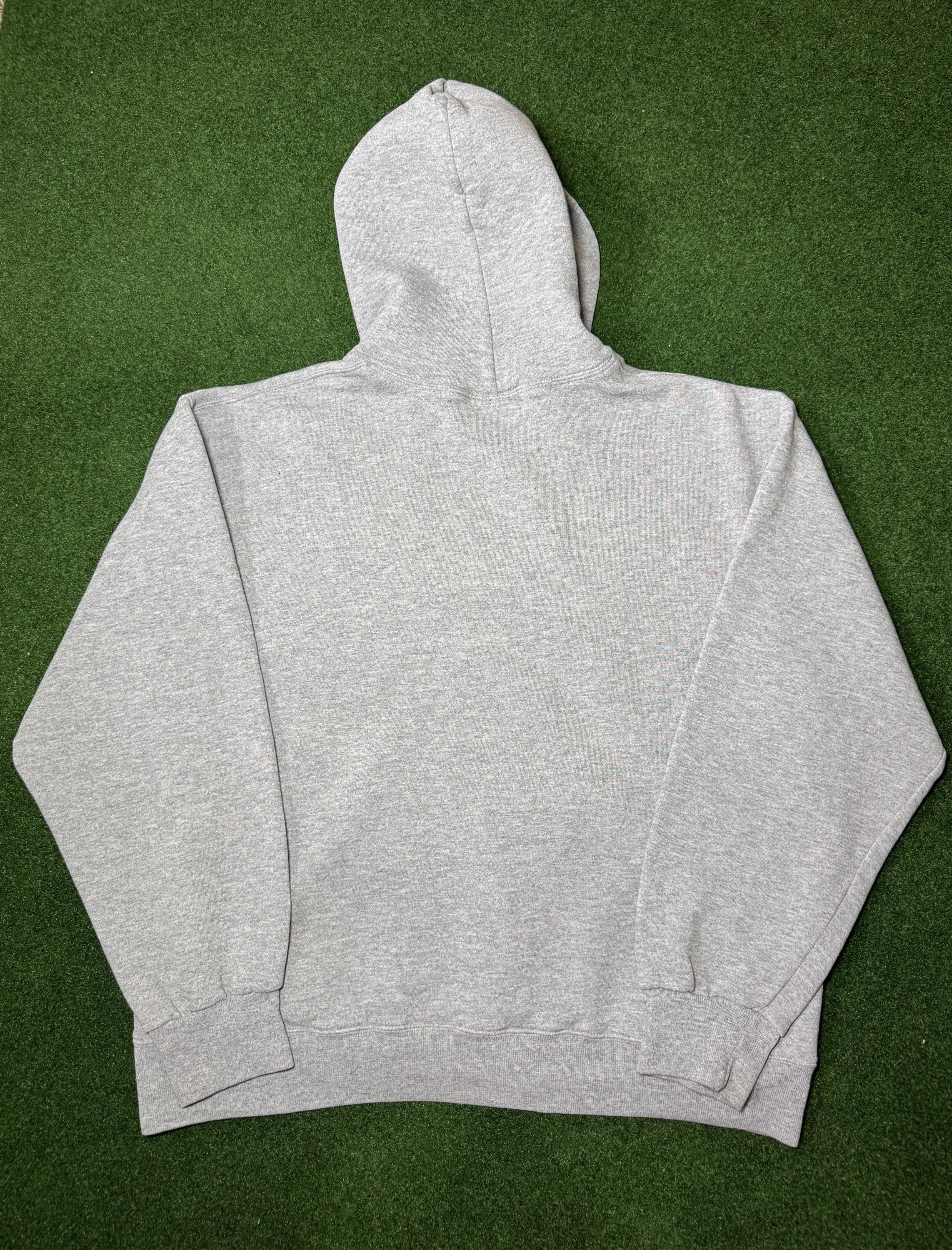 90s Russell Athletic Grey Hoodie Sweatshirt Minimalist Iconic