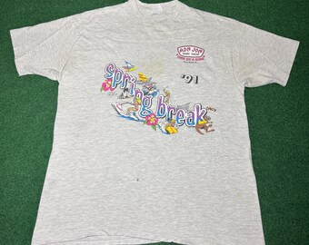 Vintage 90s Ron Jon Surf Shop T-shirt, Spring Break Korky Shark