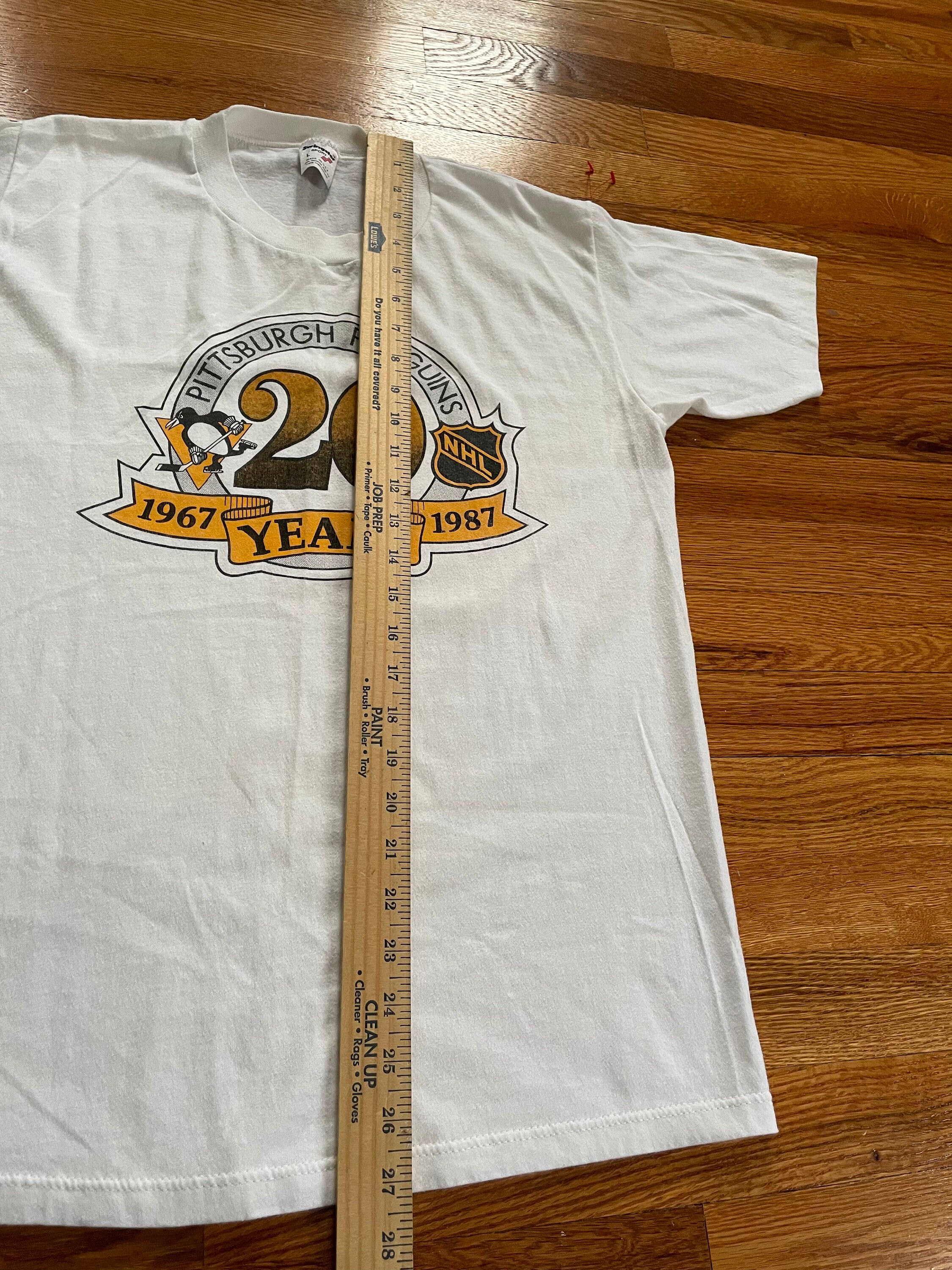 Vintage 1987 Pittsburgh Penguins 20th Anniversary T-shirt (size Large) -  Etsy Israel, image size:2250x3000