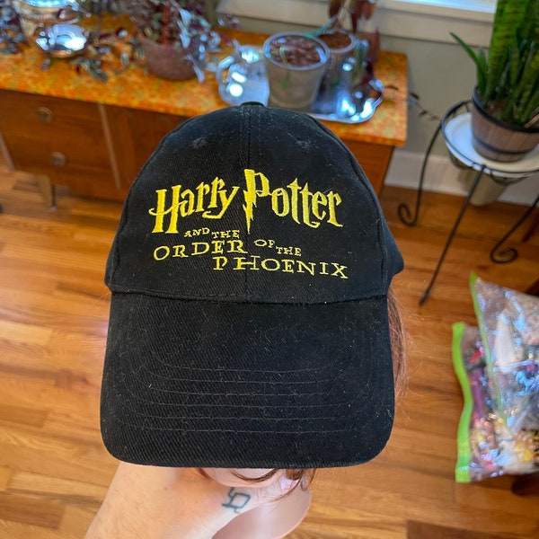 2003 Harry Potter et l'Ordre du Phénix chapeau vintage casquette de baseball livre film promo Y2K 00s 90s
