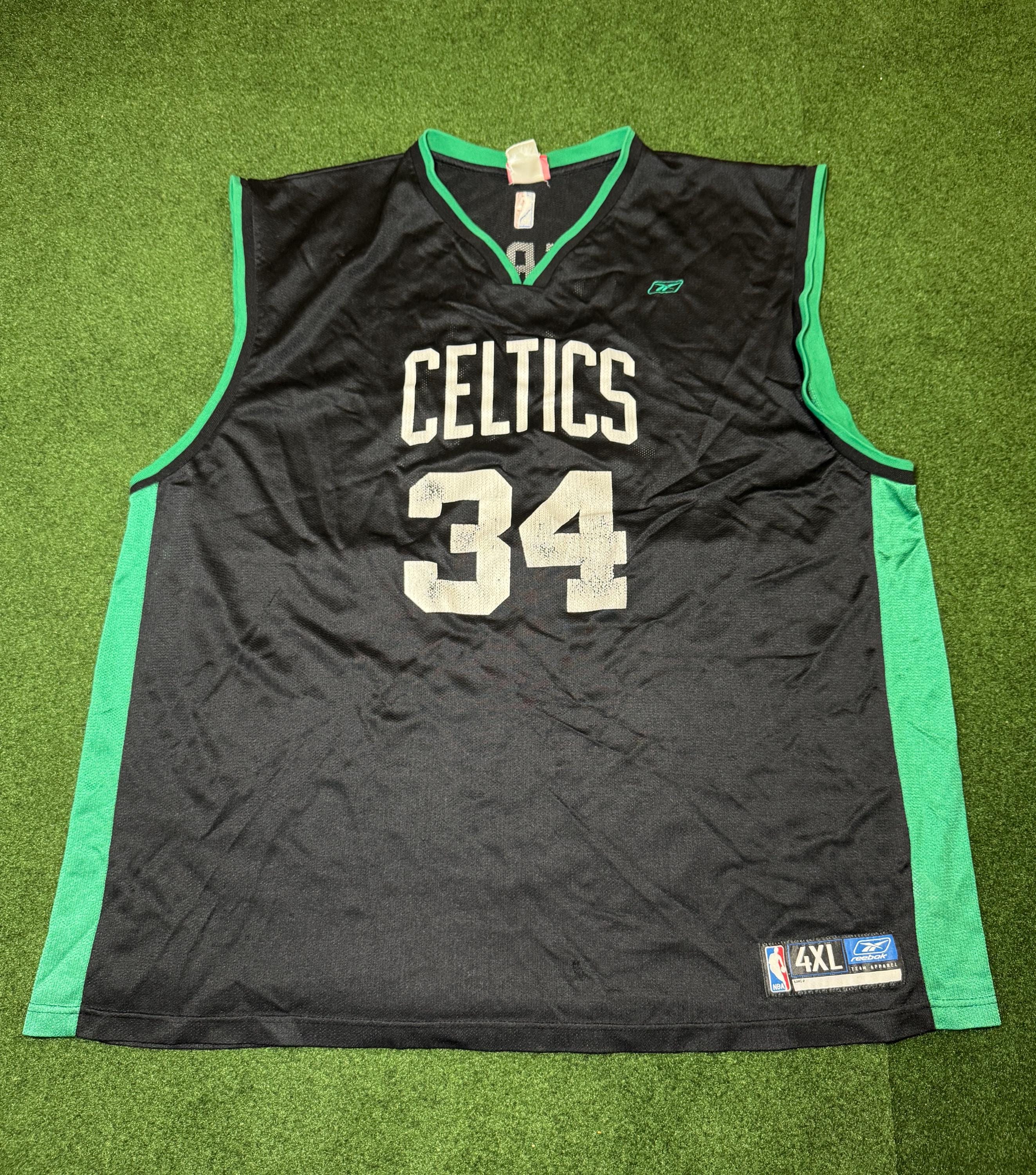 90s Y2K Boston Celtics Paul Pierce Reebok Jersey Rare 4XL