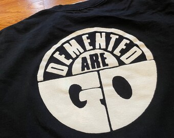 90s Demented Are Go T-shirt, Psychobilly Punk, Black XL - Etsy