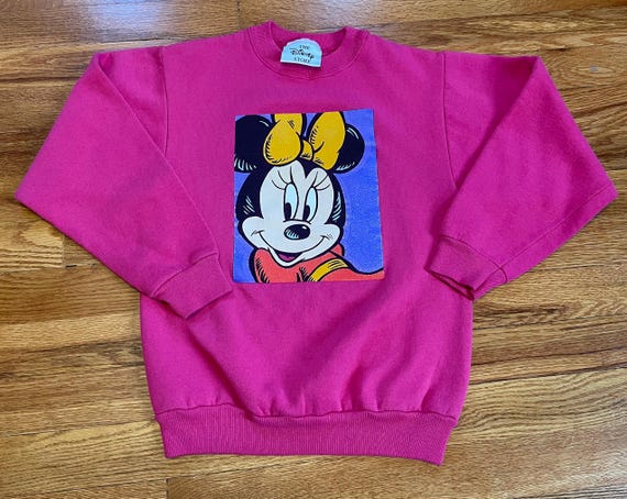VINTAGE Minnie Mouse Sweater Women's Small White Disney