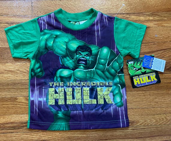 2003 Y2K The Incredible Hulk Marvel vintage t-shirt s… - Gem