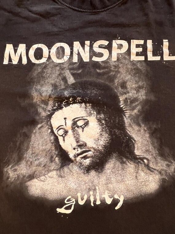 90s Moonspell Guilty vintage t-shirt rare band tee gothic metal Portuguese XL 1998 View 2