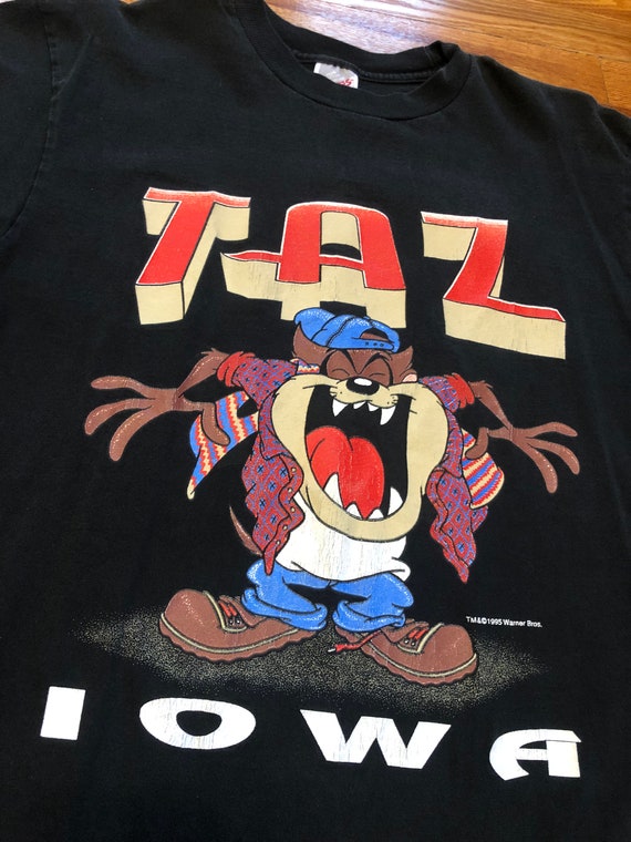 1995 90s Taz Iowa Vintage T-shirt Looney Tunes Bugs Bunny 1995 90s Taz Iowa Vintage T-shirt Looney Tunes Bugs Bunny