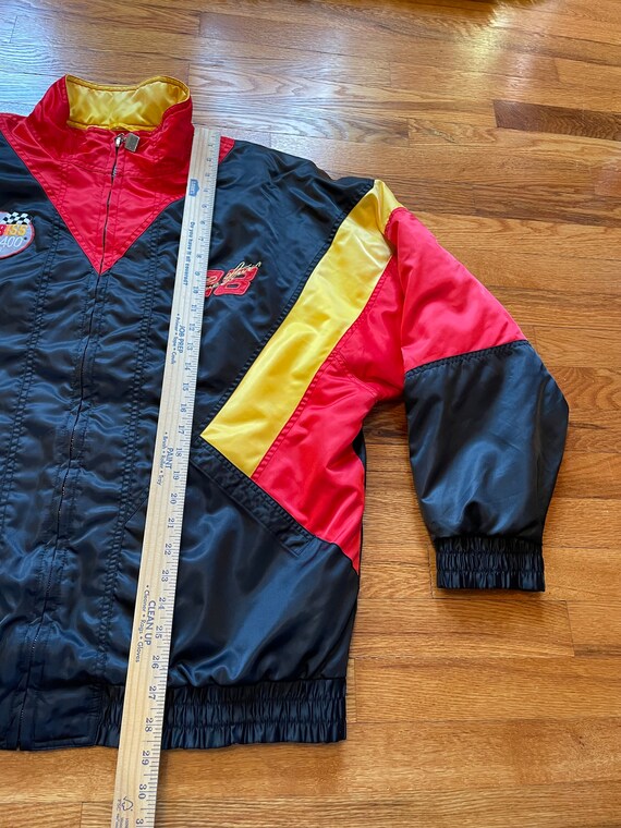 90s Ernie Irvan NASCAR zip up jacket coat old sch… - image 10