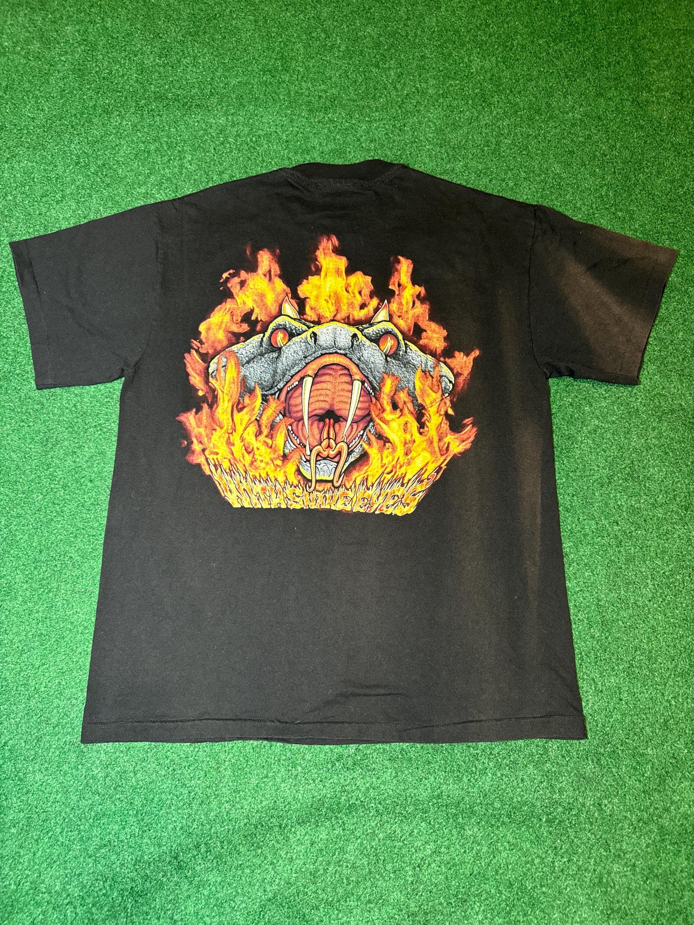 90s 1995 Pantera With Snake Eyes Vintage T-shirt Rare Graphic