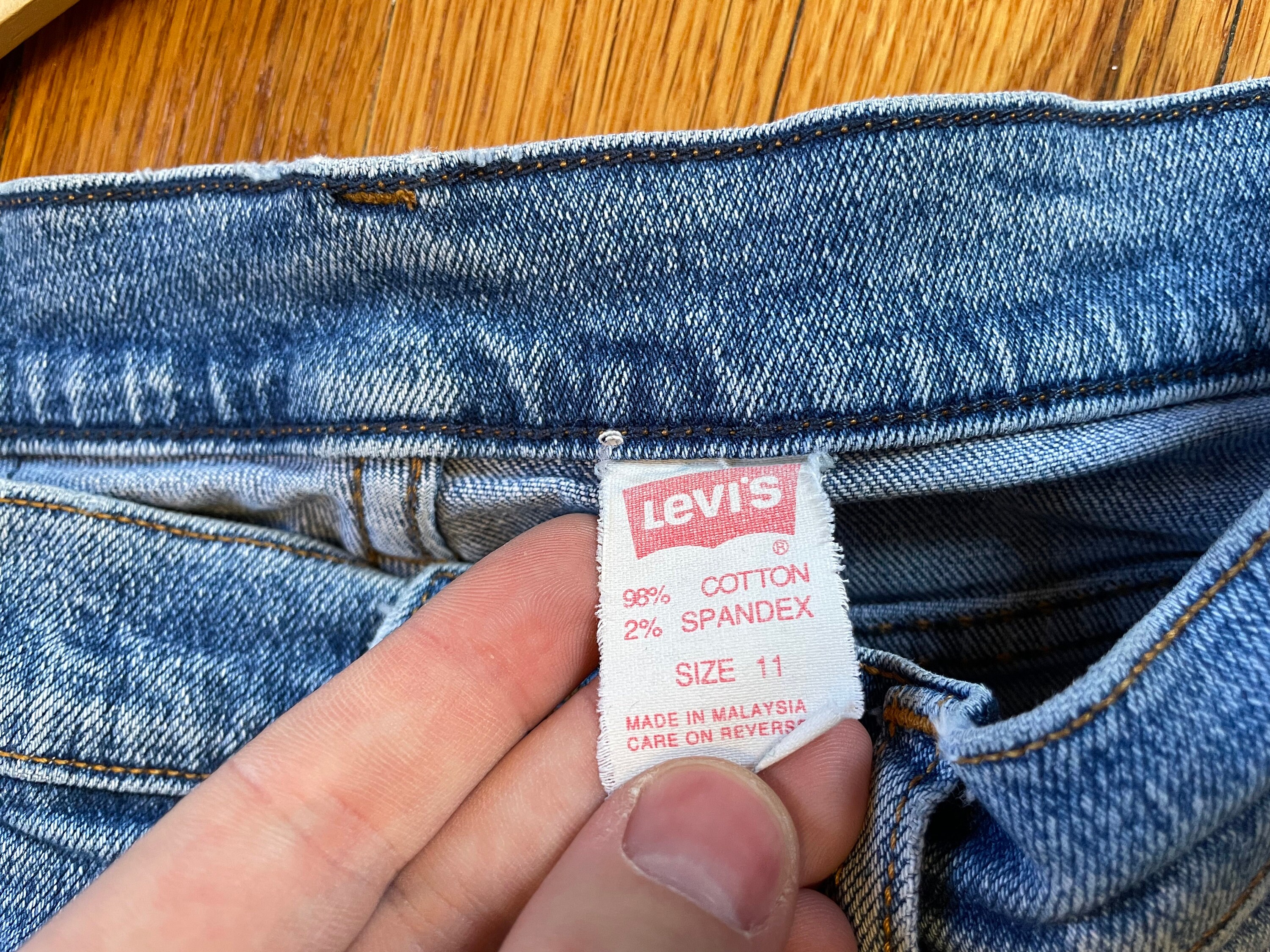 Vintage 90s Levis 503 Distressed Jeans Punk Grunge Style