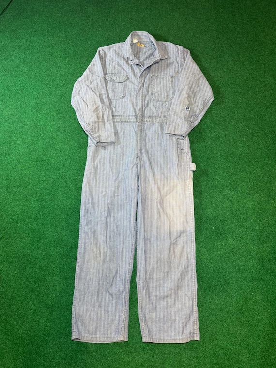 Vintage Wrangler Big Ben Striped Coveralls 38x30, USA Made - Etsy