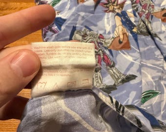 1996 90s Yugioh Fitted Sheets Rare Vintage Bedding Fabric Anime Yu