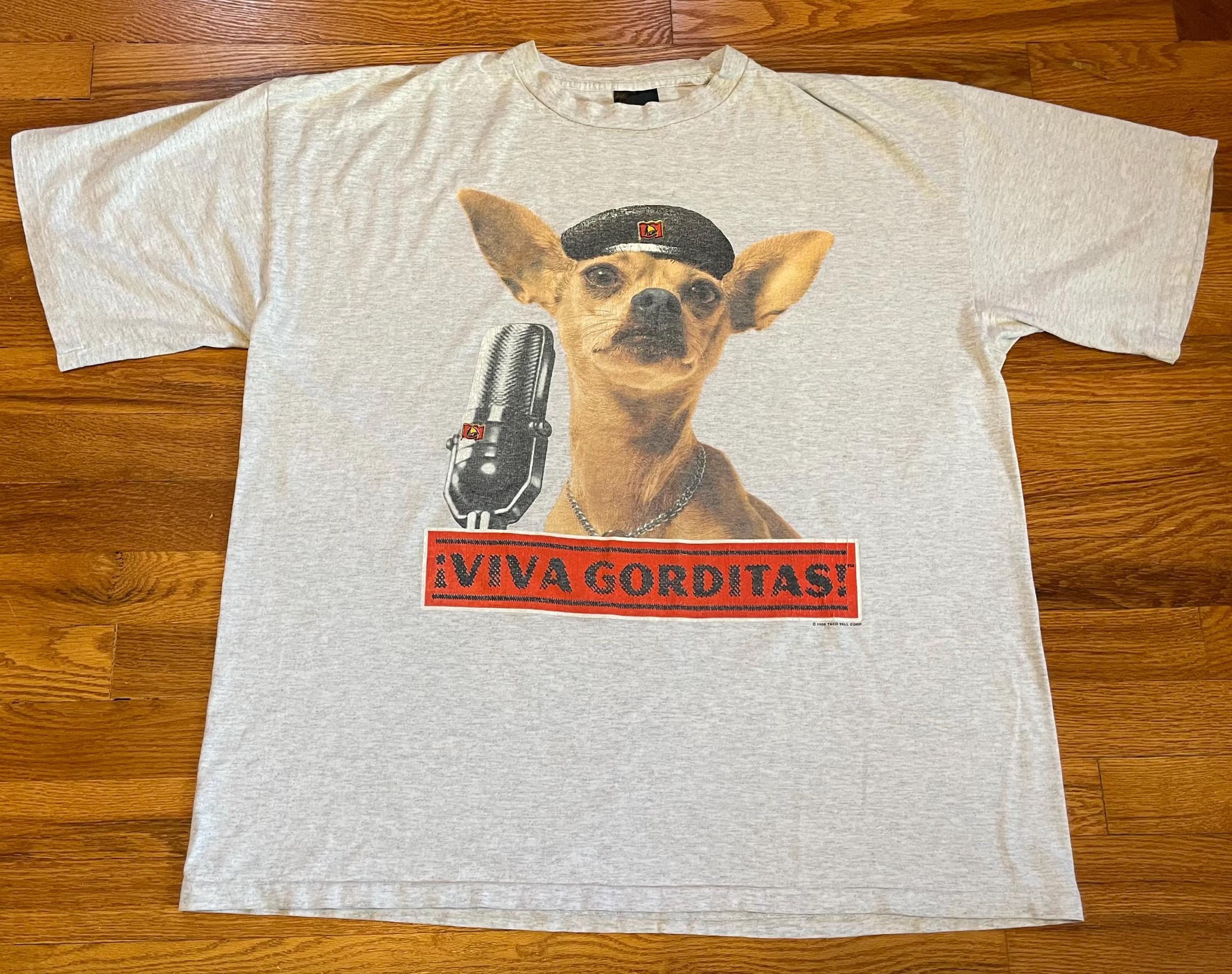 INSANE Holy Grail 1998 90s Taco Bell Viva Gorditas T-shirt Rare