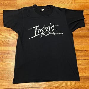 80s Insight vintage Christian Rock t-shirt band tee hair metal obscure Dokken whitecross screen stars Jesus vinyl Craig von buseck scott 90s