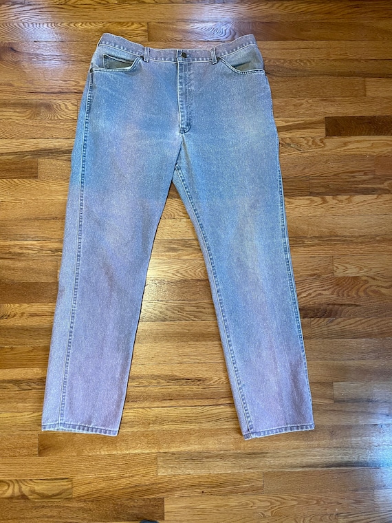 incredible 80s/90s iridescent vintage jeans denim… - image 1