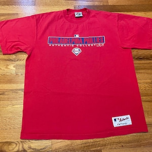 90s 2000 Philadelphia Phillies vintage t-shirt rare red large/XL baseball mlb Y2K majestic simple