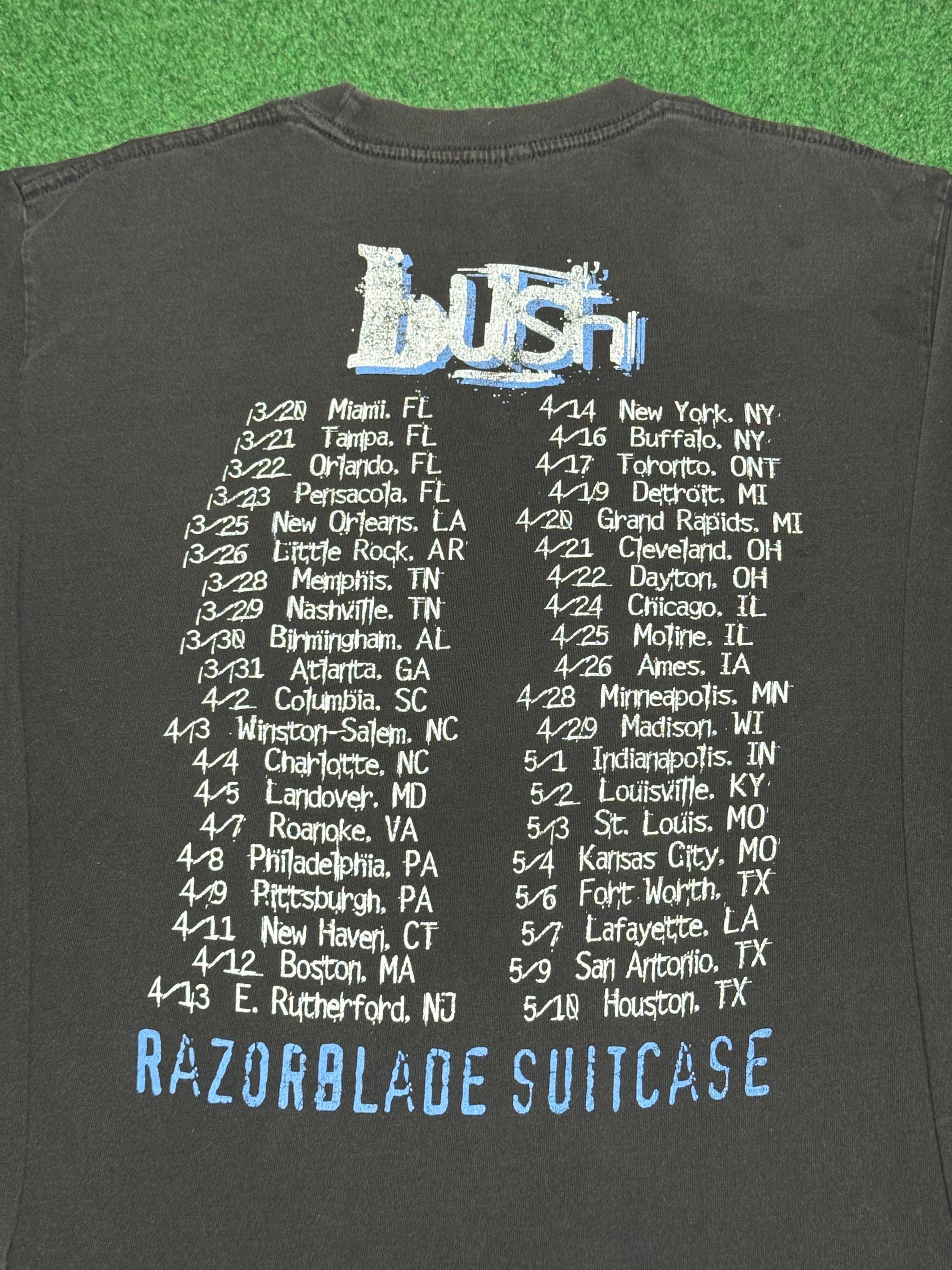 1996 90s Bush Razorblade Suitcase Long Sleeve T-shirt Rare Grunge